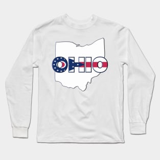 Ohio Colored State Letters Long Sleeve T-Shirt